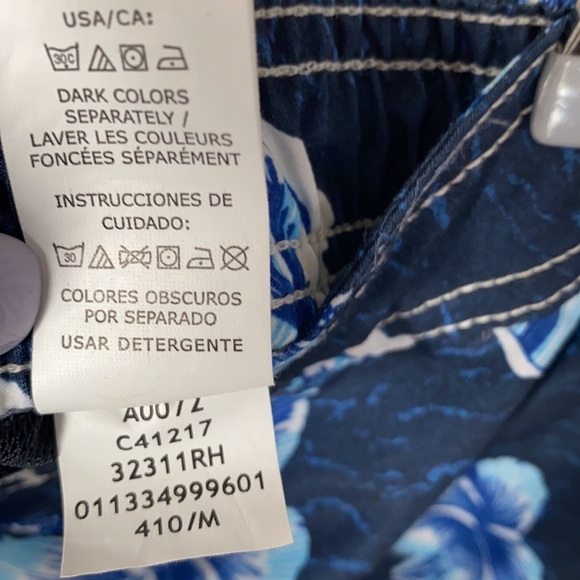 Mens Chaps Adriatic Floral Swimming Shorts Trunks, Size M - Picture 5 of 9